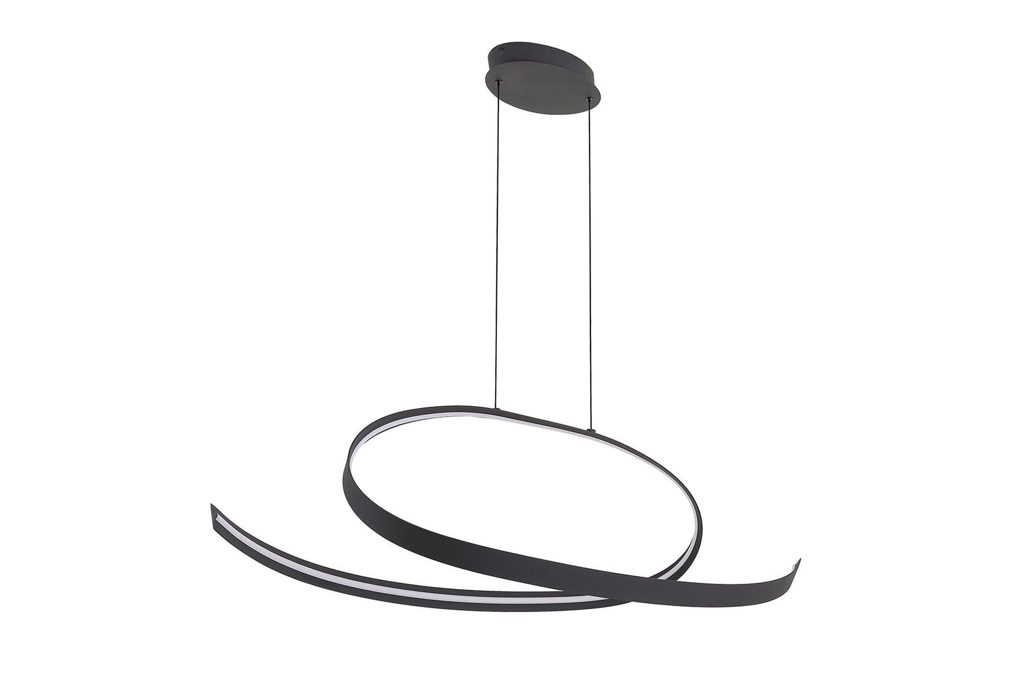 Knot Loop Pendant, 1 x 3W LED, Triac Dimmable, 3000K, 2400lm