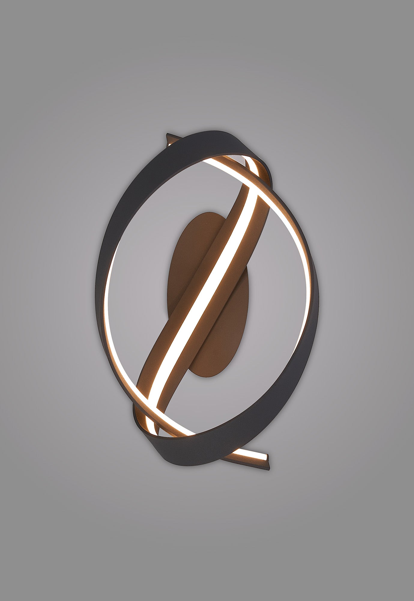 Knot Loop Wall Light, 1 x 13W LED, Triac Dimmable, 3000K, 770lm