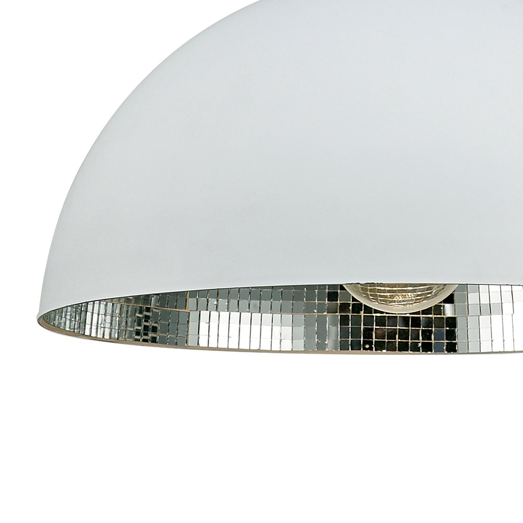 Deco - Krista Single Pendant with Mosaic Mirror Interior - Luminosity Designs Ltd