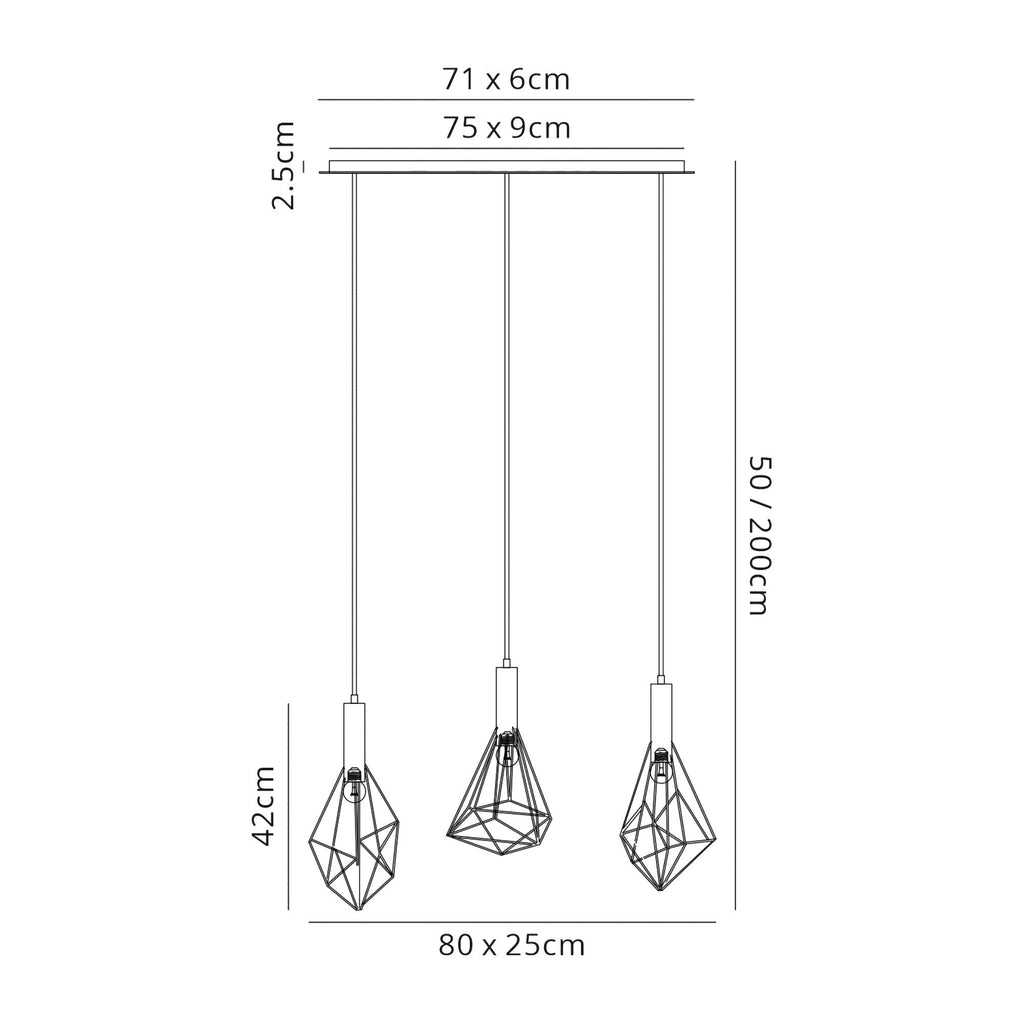 Deco - Kristoff Bar Pendant - Luminosity Designs Ltd