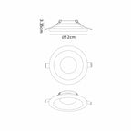 Mantra Fusion - Lagos GU10 Recessed Spotlight by Mantra - Luminosity Designs Ltd