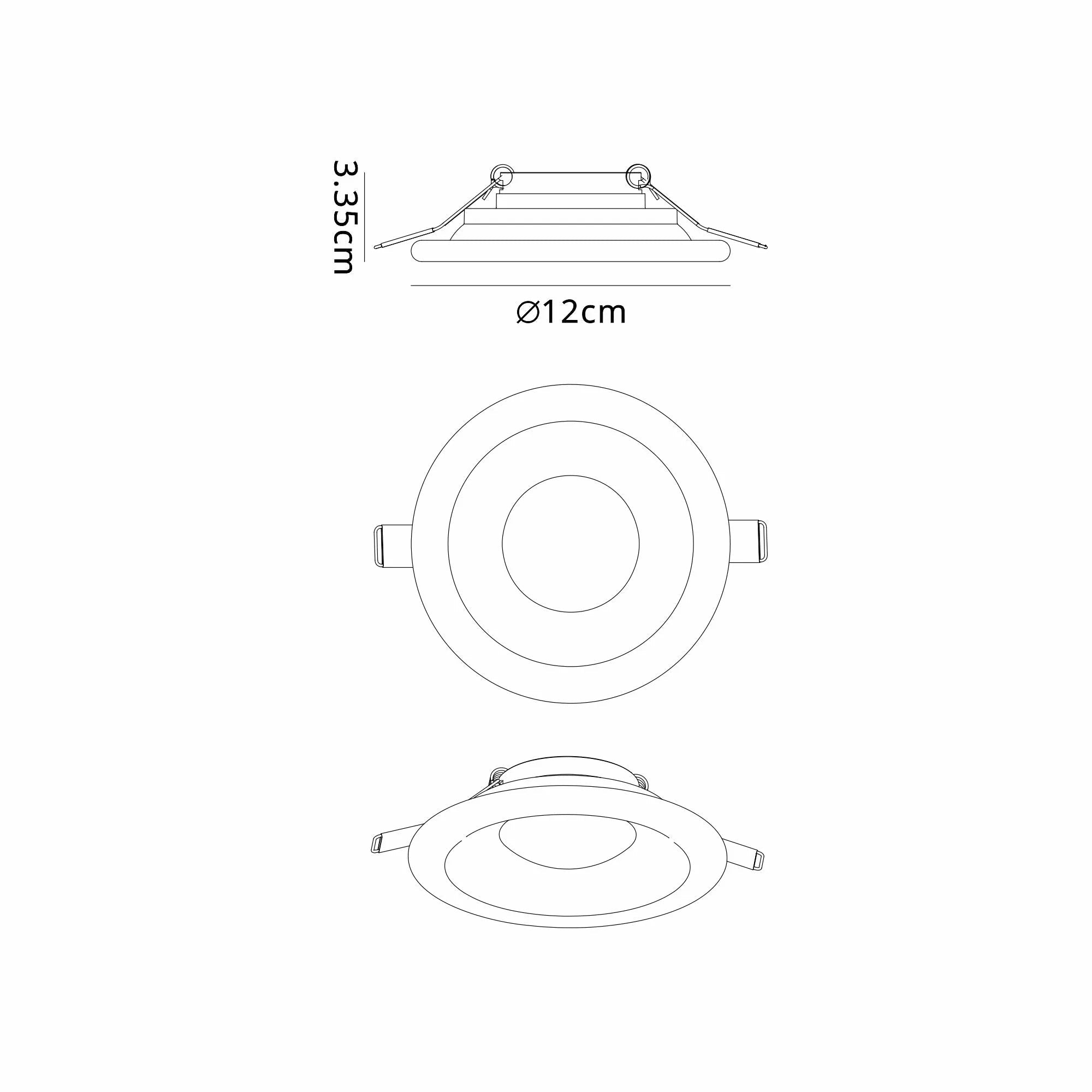 Mantra Fusion - Lagos GU10 Recessed Spotlight by Mantra - Luminosity Designs Ltd
