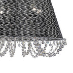 Diyas - Lanzo Pendant 4 Light E14 Black Chrome/Crystal (Diyas IL31121) - Luminosity Designs Ltd