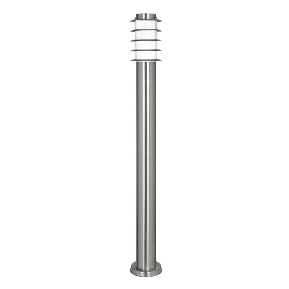 Oaks Lighting - Large Altay Stainless Steel Bollard Garden Post Light, 1x E27 (Oaks 112/1000 SS) - Luminosity Designs Ltd