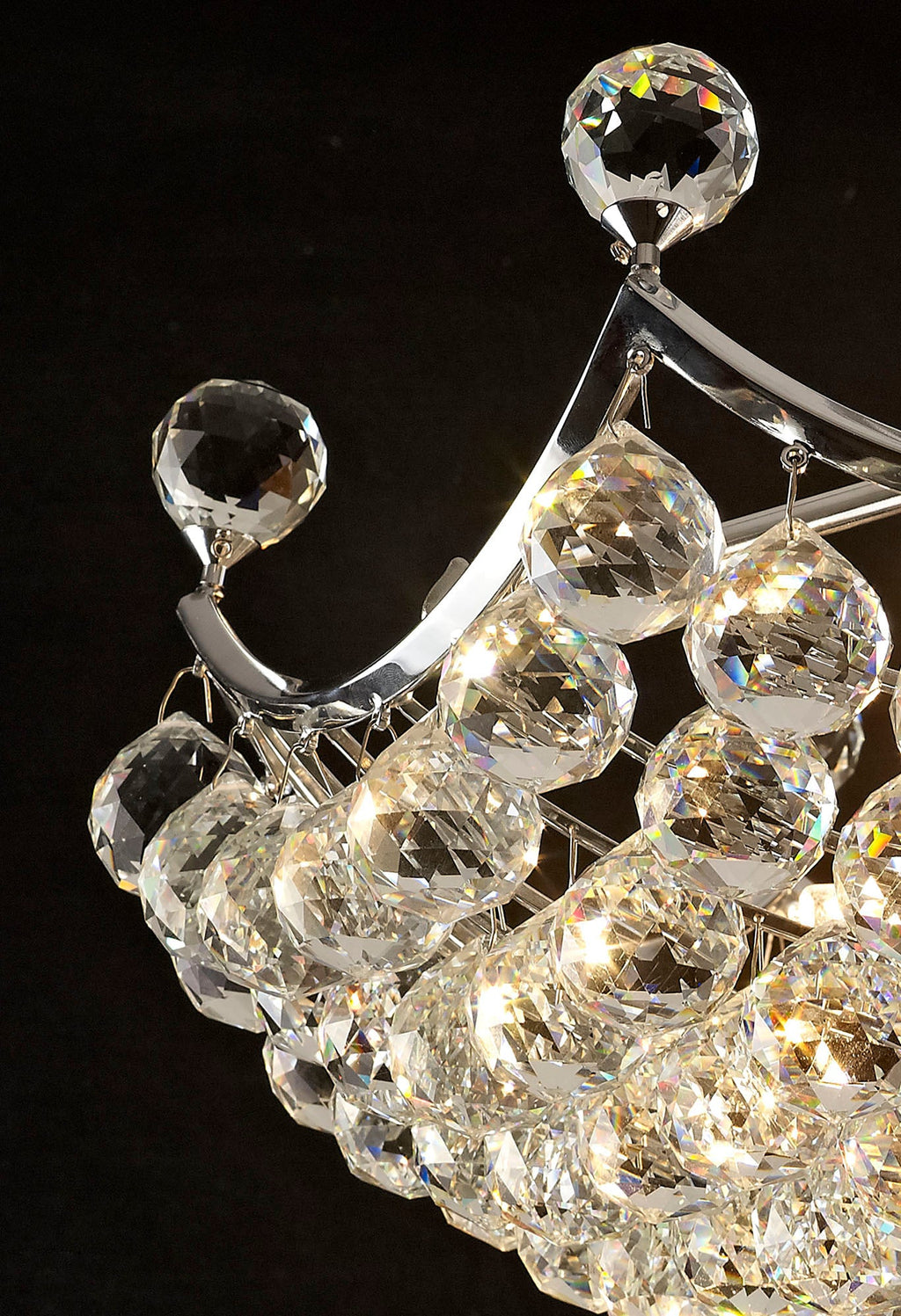 Diyas - Large Cesto Semi Flush Ceiling Light - Luminosity Designs Ltd