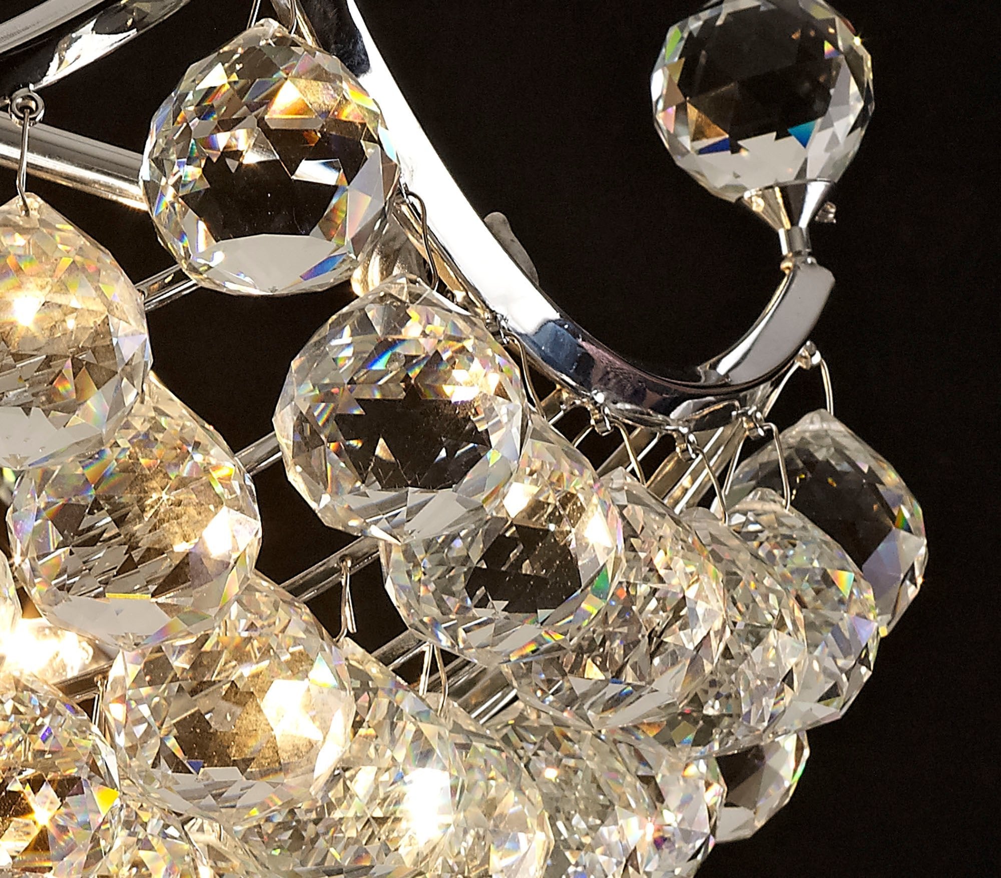 Diyas - Large Cesto Semi Flush Ceiling Light - Luminosity Designs Ltd