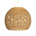 Oaks Lighting - Large Clinton Natural Paper String Eco Friendly Easy Fit Pendant Shade - Luminosity Designs Ltd