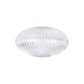 Luminosity Designs - Large Oval Pendulum Ribbed Glass Shades - Luminosity Designs Ltd