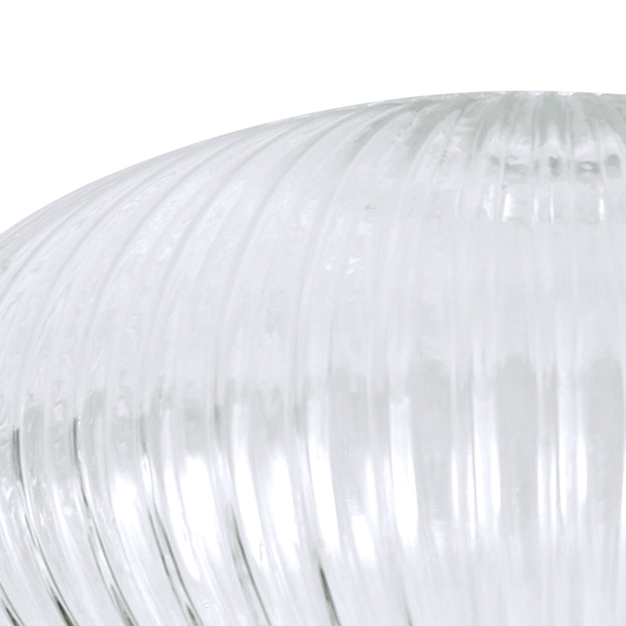 Luminosity Designs - Large Oval Pendulum Ribbed Glass Shades - Luminosity Designs Ltd