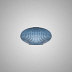 Luminosity Designs - Large Oval Pendulum Ribbed Glass Shades - Luminosity Designs Ltd