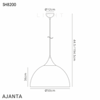 Luminosity Designs - Large Retro Pendant - Luminosity Designs Ltd