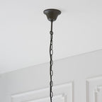Large Tiffany Willow Pendant in Tiffany Glass & Dark Bronze Finish With Highlights (64384) - Luminosity Designs Ltd