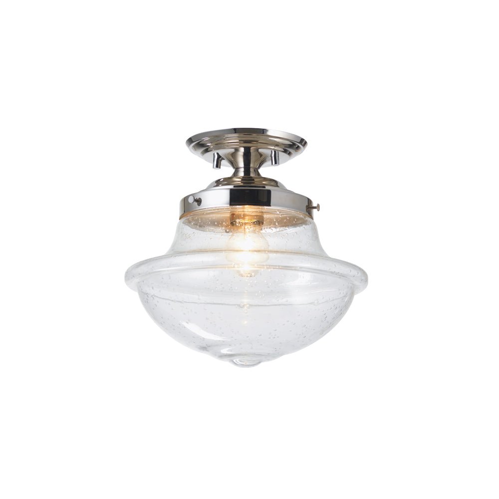 Oaks Lighting - Lars Antique Style Flush Fitting with Lantern Glass - Luminosity Designs Ltd