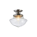 Oaks Lighting - Lars Antique Style Flush Fitting with Lantern Glass - Luminosity Designs Ltd