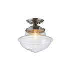 Oaks Lighting - Lars Antique Style Flush Fitting with Lantern Glass - Luminosity Designs Ltd