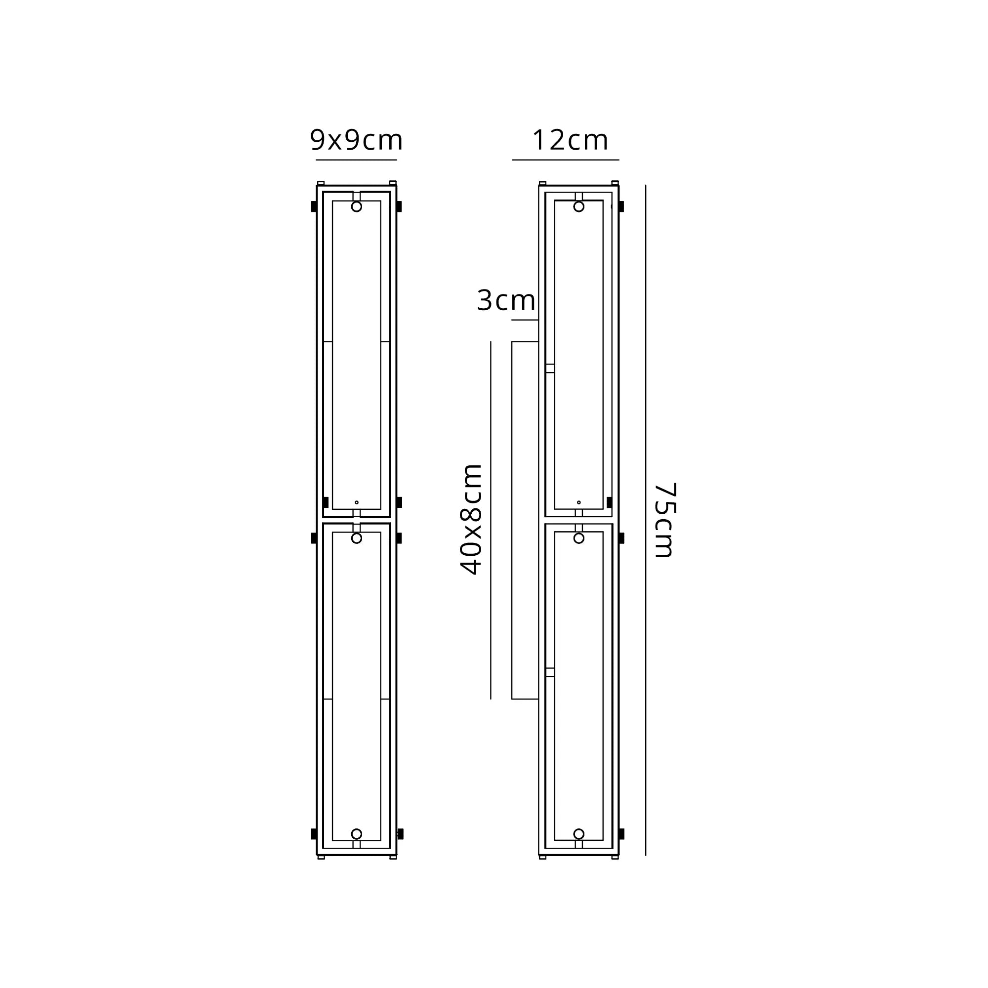 Sherlock 75cm Rectangular Wall Light, 4 Light E14, IP44, Antique Brass with Faux Alabaster Glass