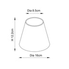Endon - Leaf 16cm Vintage Style Pleated Patterned Shade with Candle Clip - Luminosity Designs Ltd