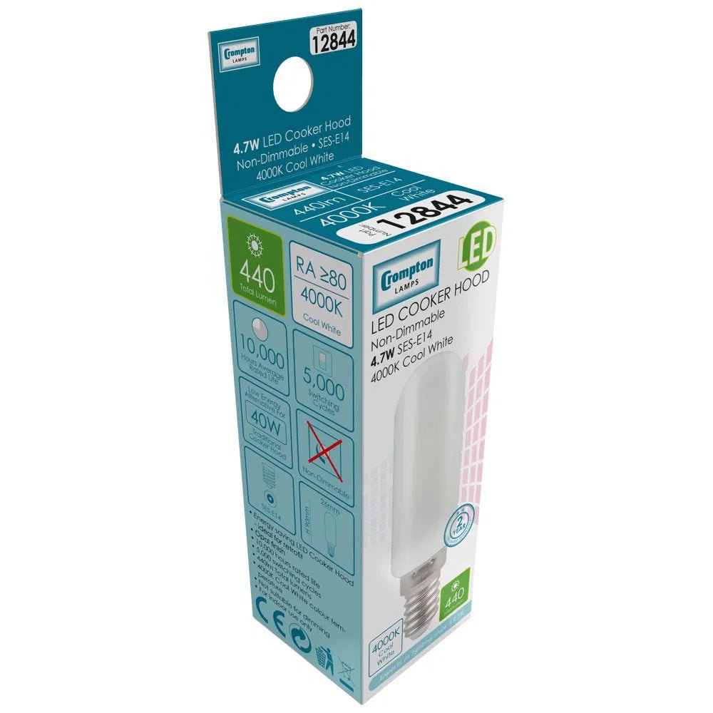 Crompton - LED Cooker Hood Filament • 4.7W • SES - E14 - Luminosity Designs Ltd