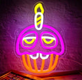 Luminosity Designs - Led Neon FNAF Cupcake Carl Sign - Luminosity Designs Ltd