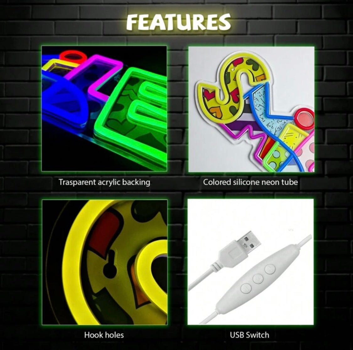 Luminosity Designs - Led Neon Smile Playroom Sign - Luminosity Designs Ltd