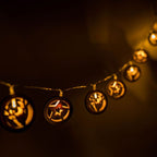 lse - LED Star and Reindeer Wooden Disk String Lights - Luminosity Designs Ltd