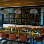 lse - LED Star and Reindeer Wooden Disk String Lights - Luminosity Designs Ltd