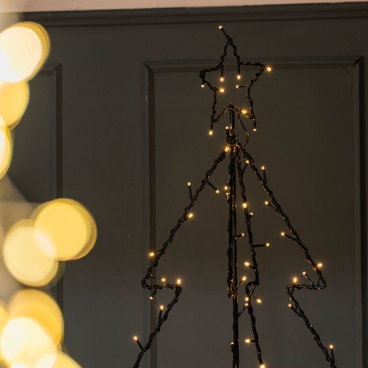 lse - LED Wire Christmas Tree with 130 Warm White Lights - Luminosity Designs Ltd