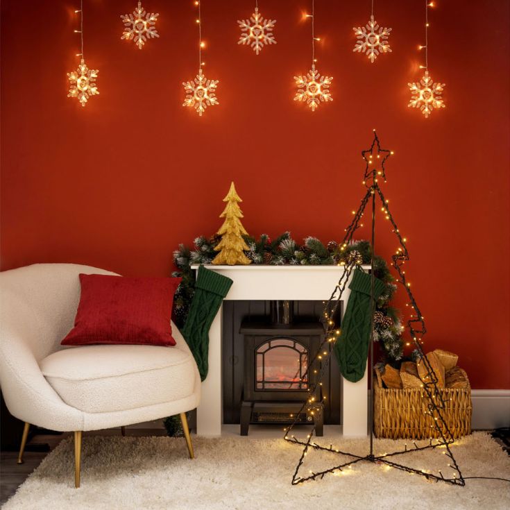 lse - LED Wire Christmas Tree with 130 Warm White Lights - Luminosity Designs Ltd