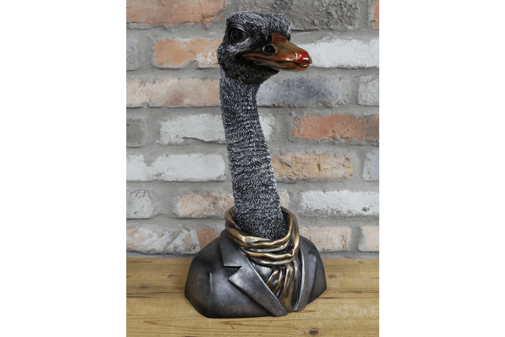 Luminosity Designs - Life Size Steampunk Emu Bust - Luminosity Designs Ltd