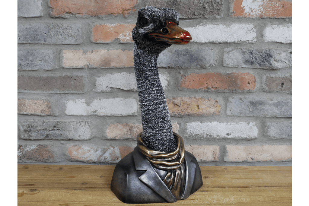 Luminosity Designs - Life Size Steampunk Emu Bust - Luminosity Designs Ltd