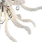 Diyas - Lily Ceiling 6 Light G9 Polished Chrome/Sand Glass (Diyas IL31630) - Luminosity Designs Ltd