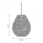 Oaks Lighting - Linz Paper String Non Electric Eco Pendant Shade - Luminosity Designs Ltd