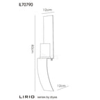 Diyas Home - Lirio Wall Lamp Mounted Candle Holder - Luminosity Designs Ltd