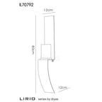 Diyas Home - Lirio Wall Lamp Mounted Candle Holder - Large - Luminosity Designs Ltd