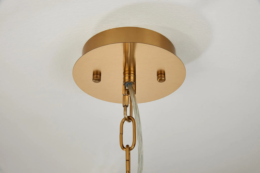 Lola 43cm Chandelier Art Deco Style Pendant, 6 x E14