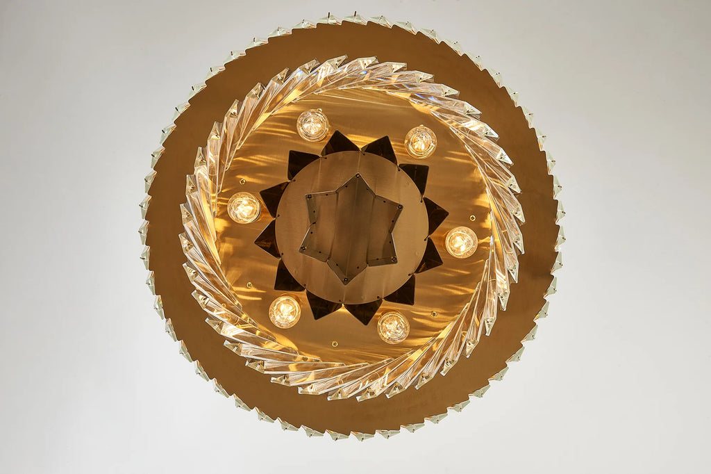 Lola 43cm Chandelier Art Deco Style Pendant, 6 x E14
