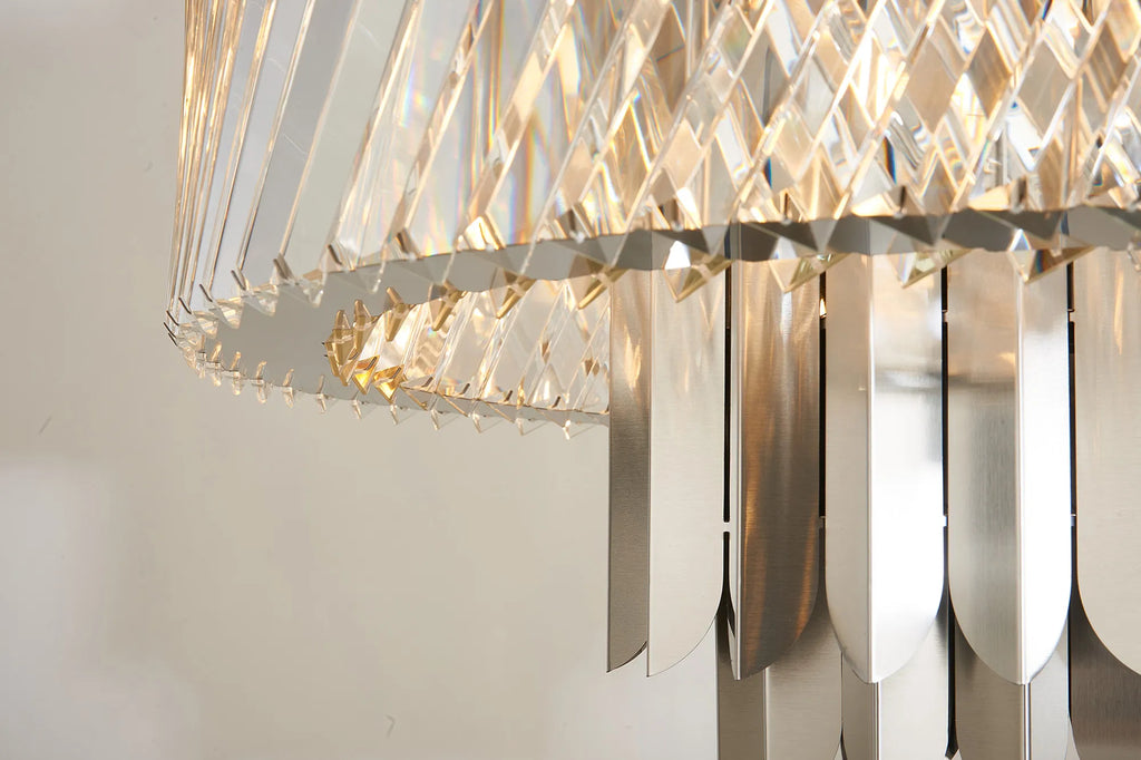 Lola 43cm Chandelier Art Deco Style Pendant, 6 x E14