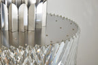 Lola 55cm Chandelier Art Deco Style Pendant, 9 x E14