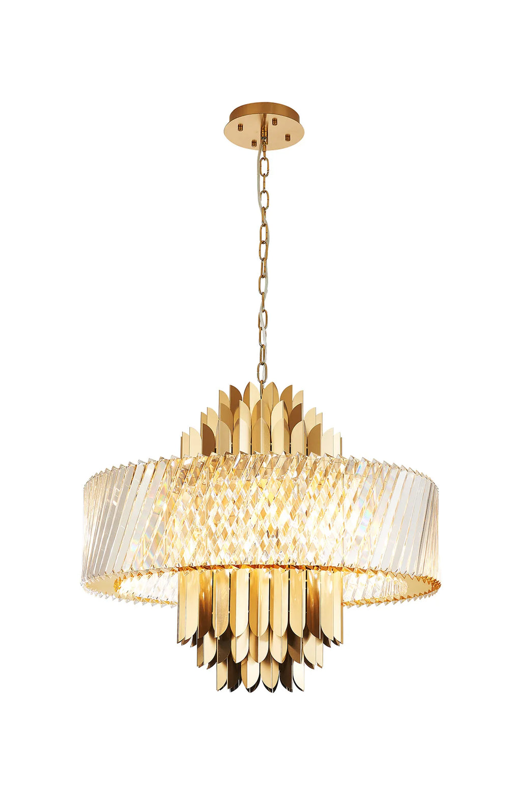 Lola 70cm Chandelier Art Deco Style Pendant, 13 x E14