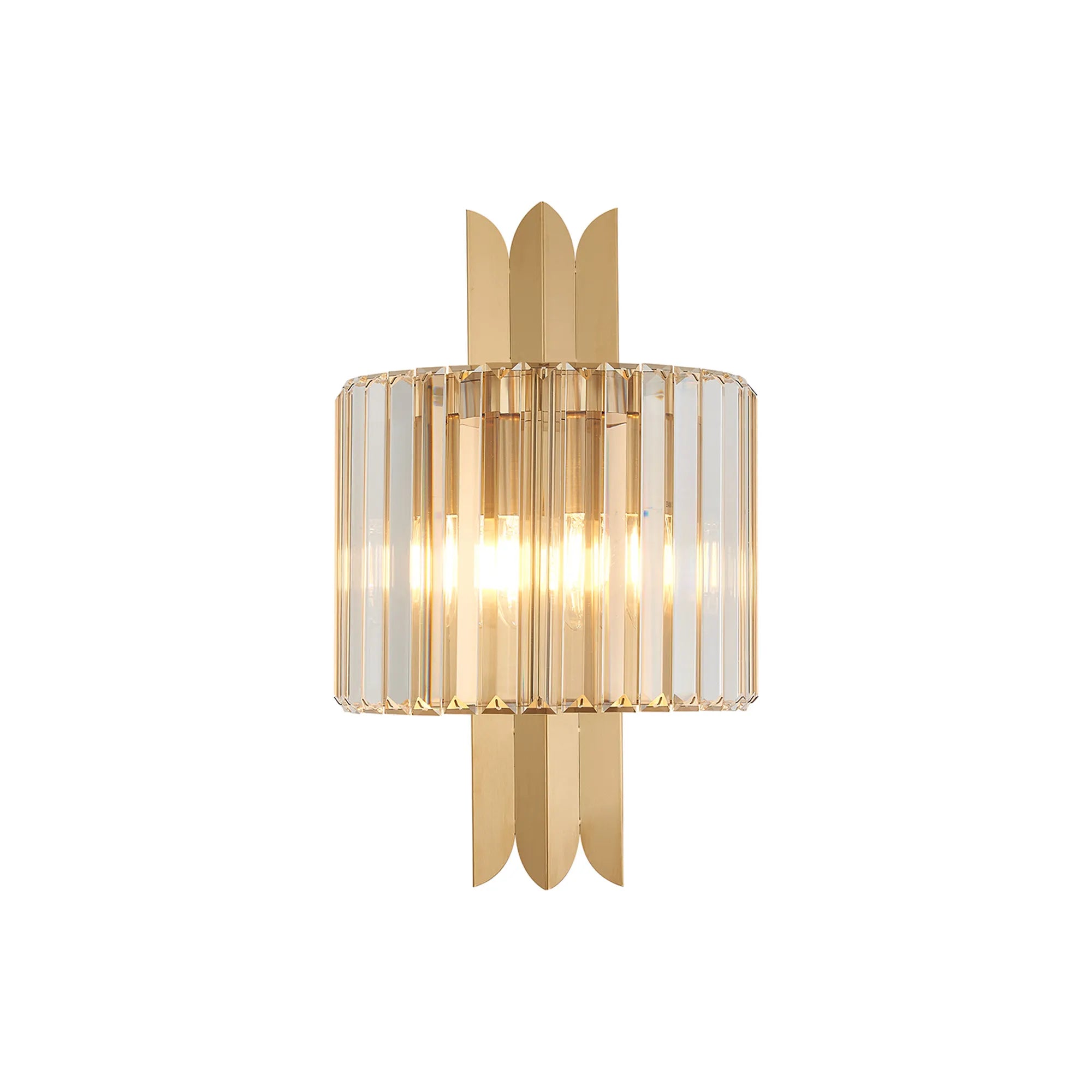 Lola Art Deco Style Wall Light, 2 x E14