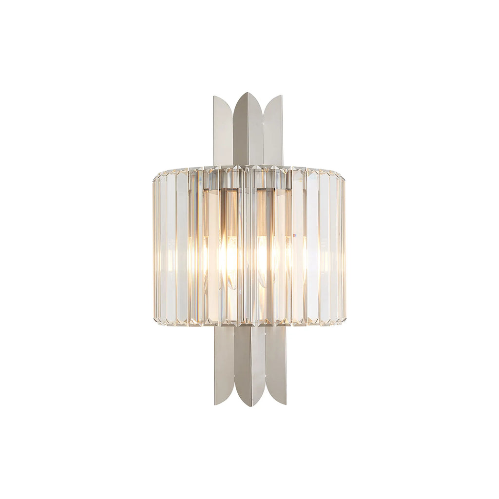 Lola Art Deco Style Wall Light, 2 x E14