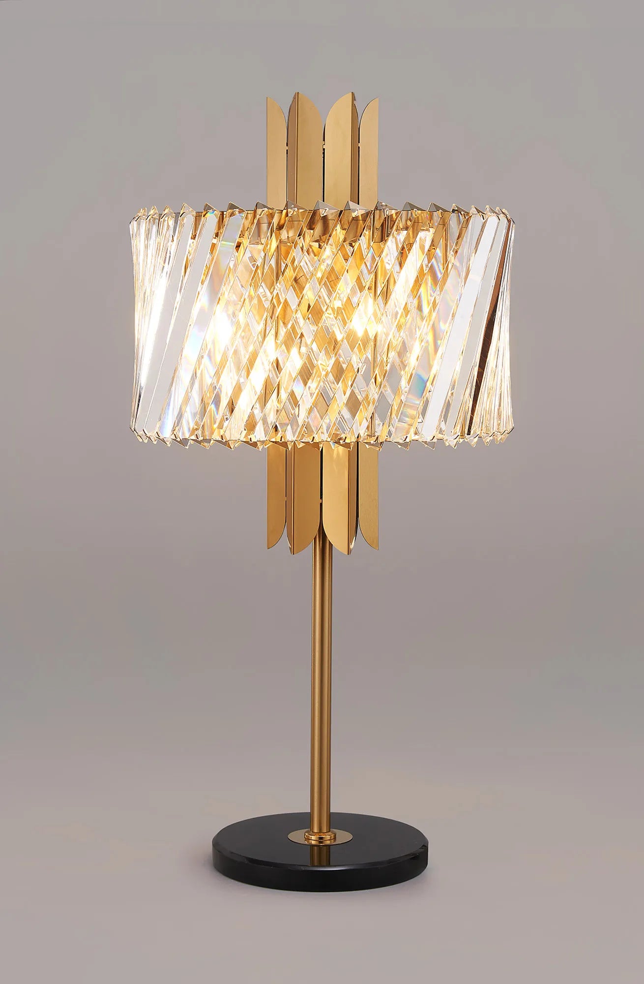 Lola Art Deco Style Table Lamp, 4 x E14