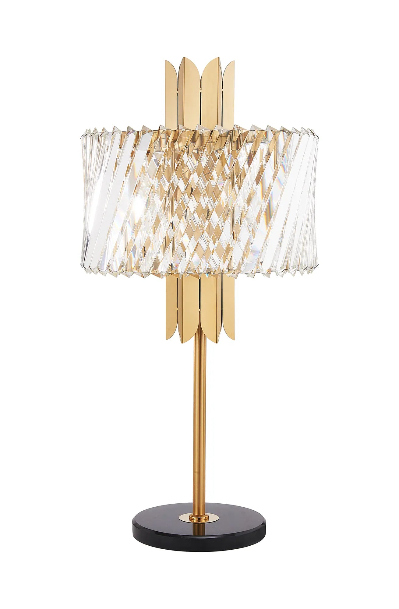 Lola Art Deco Style Table Lamp, 4 x E14