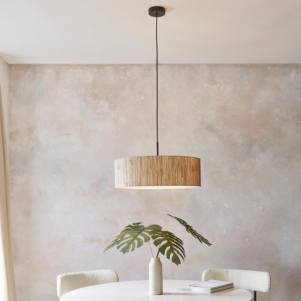 Endon - Longshore Large Seagrass 3 Light pendant. 3 x E27 - Luminosity Designs Ltd