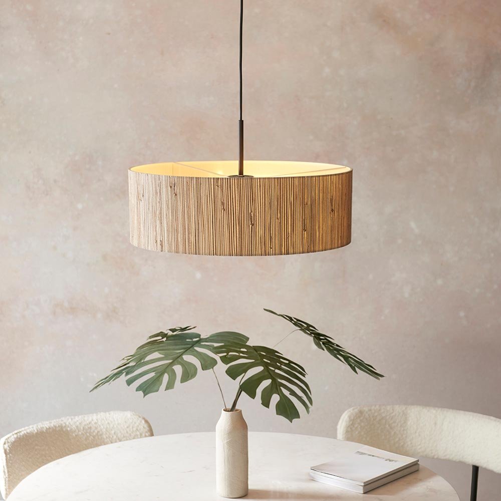 Endon - Longshore Large Seagrass 3 Light pendant. 3 x E27 - Luminosity Designs Ltd
