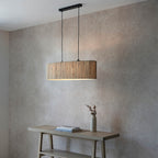Endon - Longshore Linear Seagrass Pendant. 2 x E27 - Luminosity Designs Ltd
