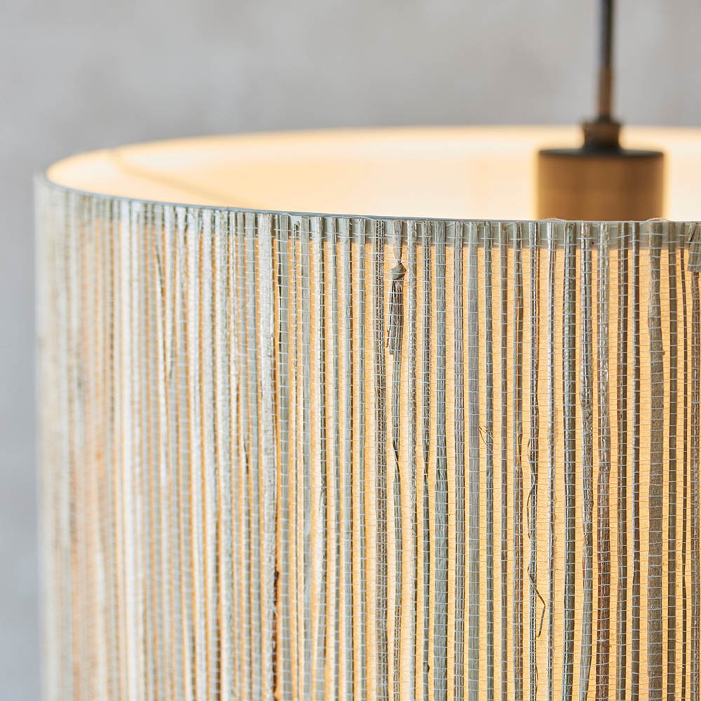Endon - Longshore Single Seagrass Pendant. 1 x E27 - Luminosity Designs Ltd