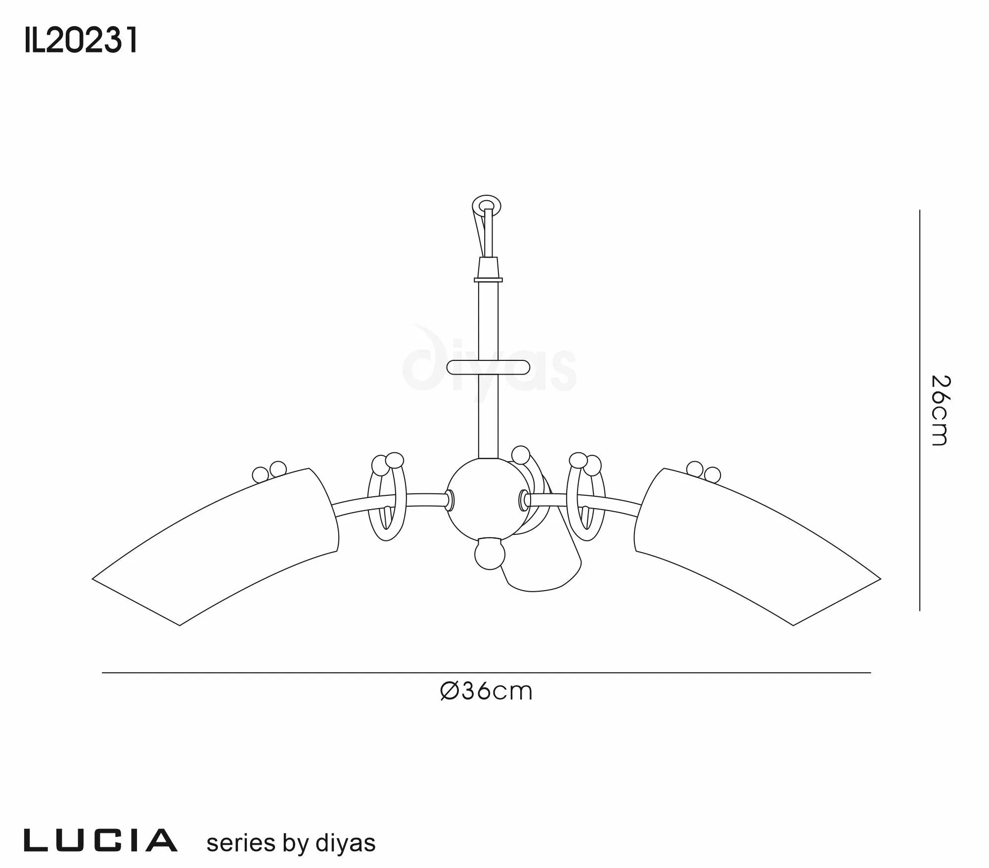 Diyas - Lucia Pendant 3 Light G9 Polished Chrome/Frosted Glass (Diyas IL20231) - Luminosity Designs Ltd