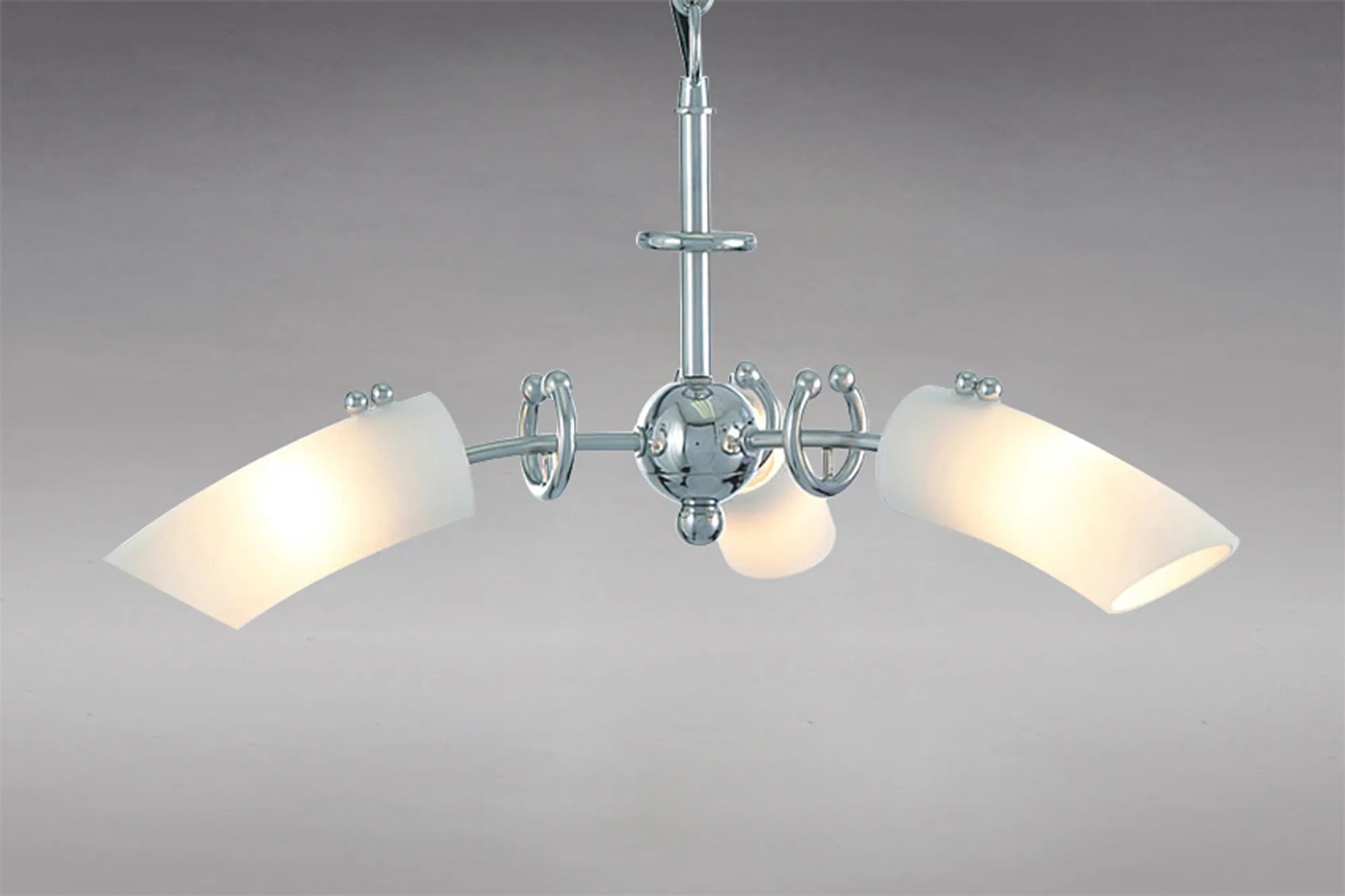 Diyas - Lucia Pendant 3 Light G9 Polished Chrome/Frosted Glass (Diyas IL20231) - Luminosity Designs Ltd