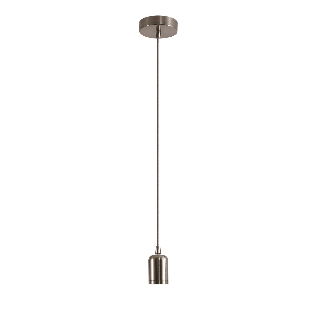 Luminosity Designs Ltd - Luminosity Single Modern Pendant with 1m Braided Cable and Deep Shade Ring for Thick Glass - Luminosity Designs Ltd